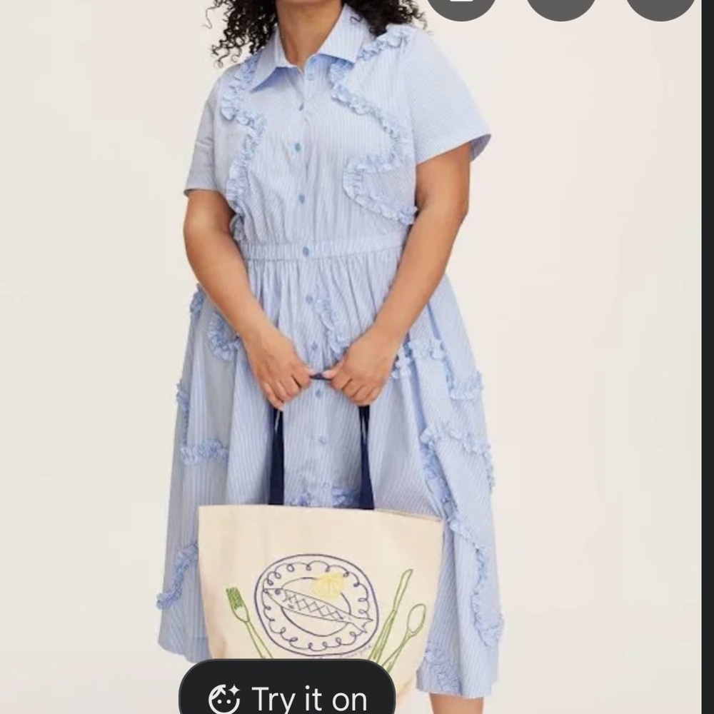 Kate Spade for Target Short Sleeve Midi Shirtdress 3x - Picture 2 of 7